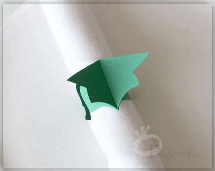 graduation cap paper napkin rings graduation party decoration